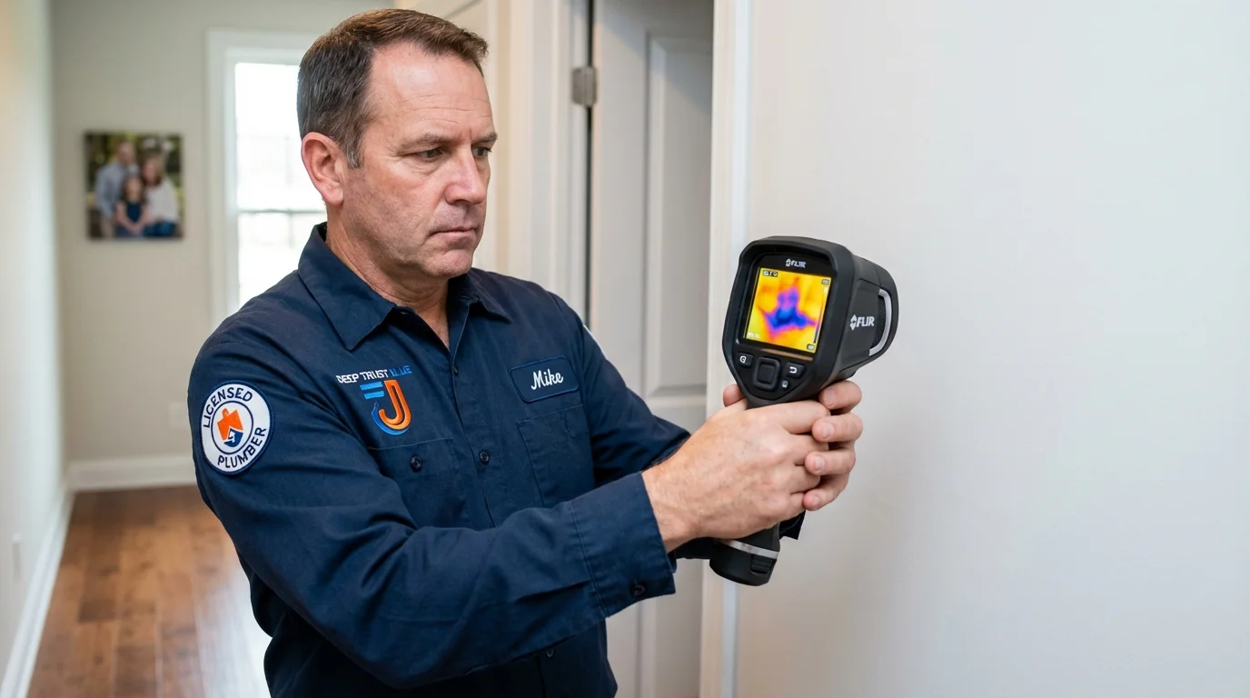 Thermal imaging leak detection by Johns Plumbing LLC in Olton